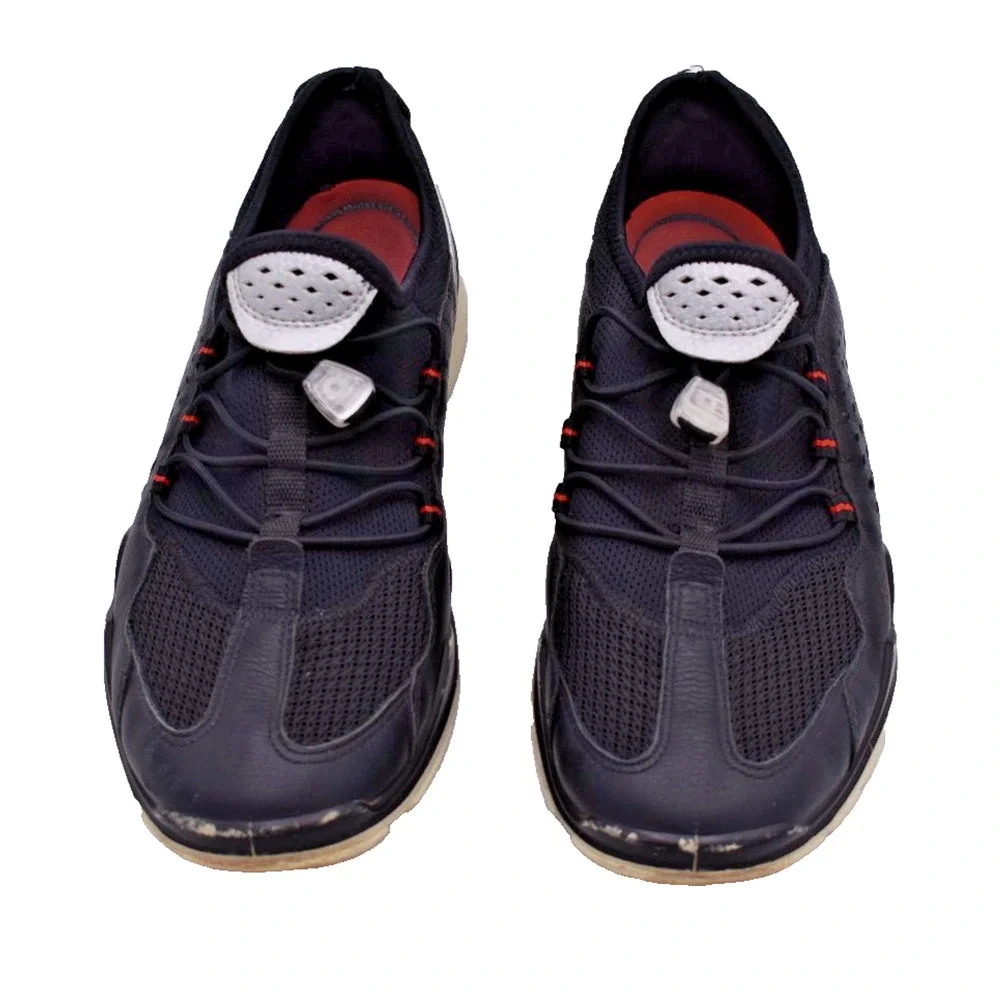 ECCO Sense Elastic Toggle Black Comfort Walking Sneakers Shoes Womens Size 6